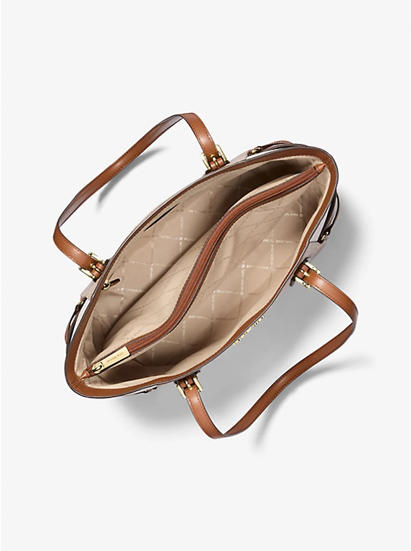 Voyager Large Color-Block Signature Logo Tote Bag