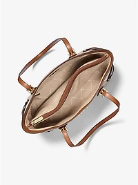 Voyager Large Color-Block Signature Logo Tote Bag