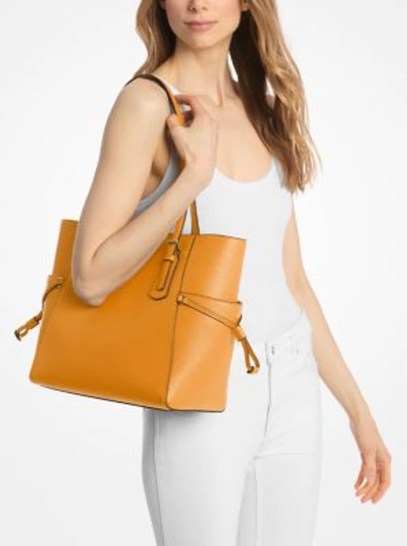 Voyager Large Saffiano Leather Tote Bag