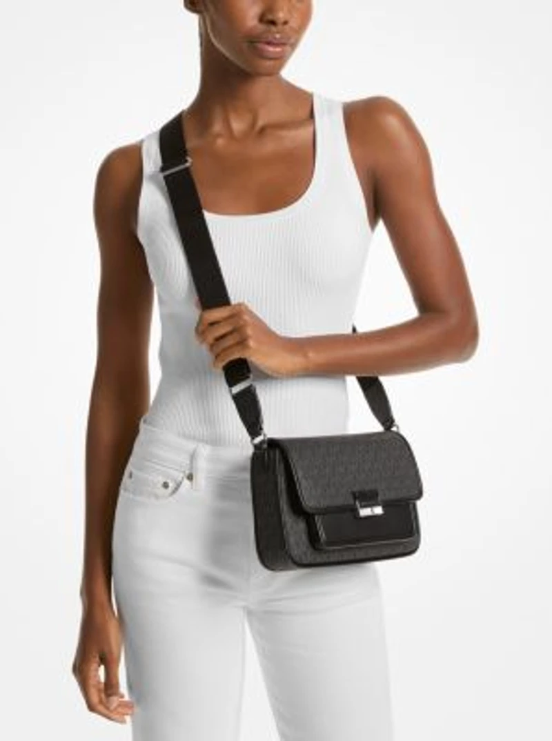 Bradshaw Medium Signature Logo Messenger Bag