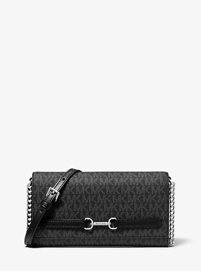 Carson Large Signature Logo Convertible Crossbody Bag