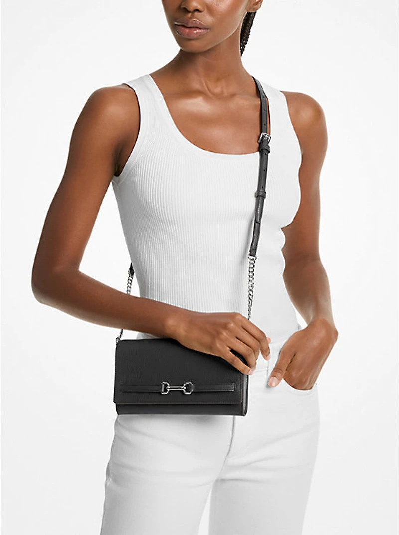 Carson Large Pebbled Leather Convertible Crossbody Bag
