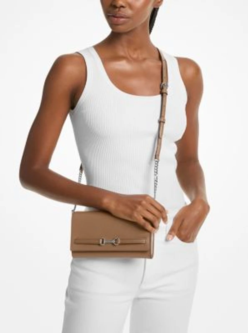 Carson Large Pebbled Leather Convertible Crossbody Bag