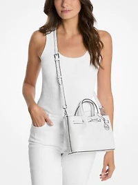 Carson Small Crocodile Embossed Satchel