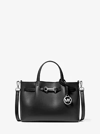 Carson Small Pebbled Leather Satchel