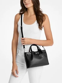 Carson Small Pebbled Leather Satchel