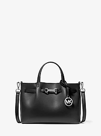 Carson Small Pebbled Leather Satchel