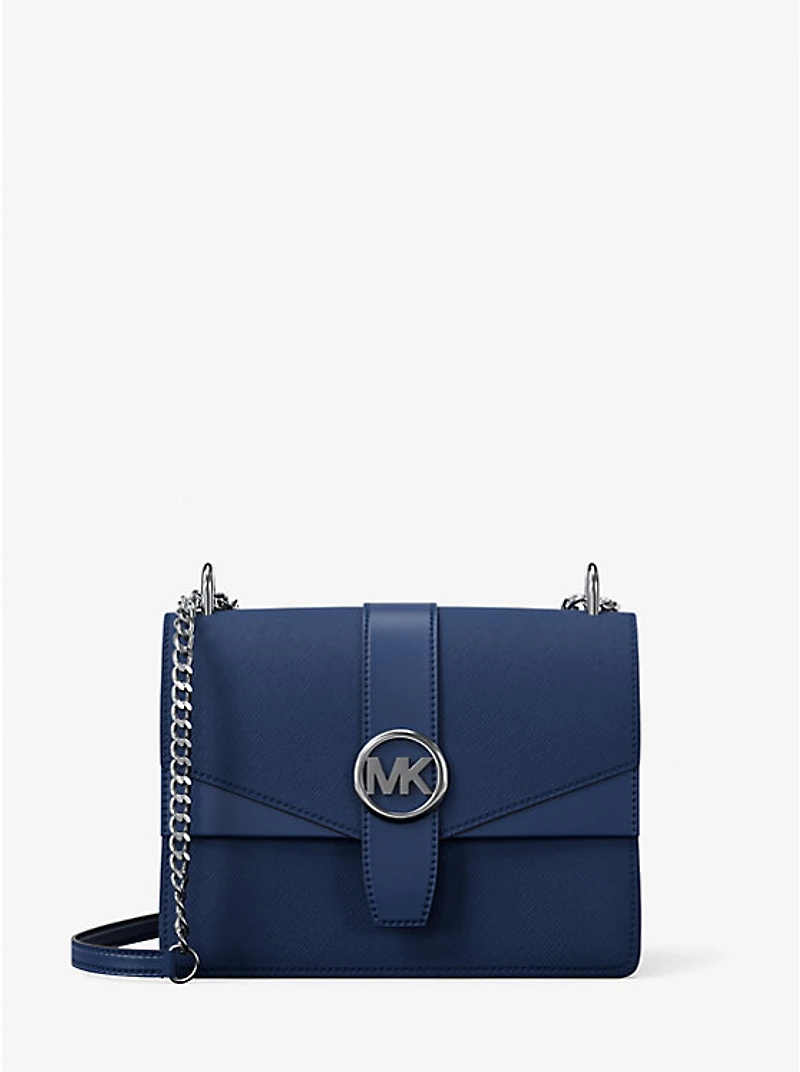 Greenwich Small Saffiano Leather Crossbody Bag