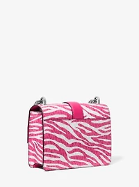 Greenwich Small Animal Print Logo Crossbody Bag