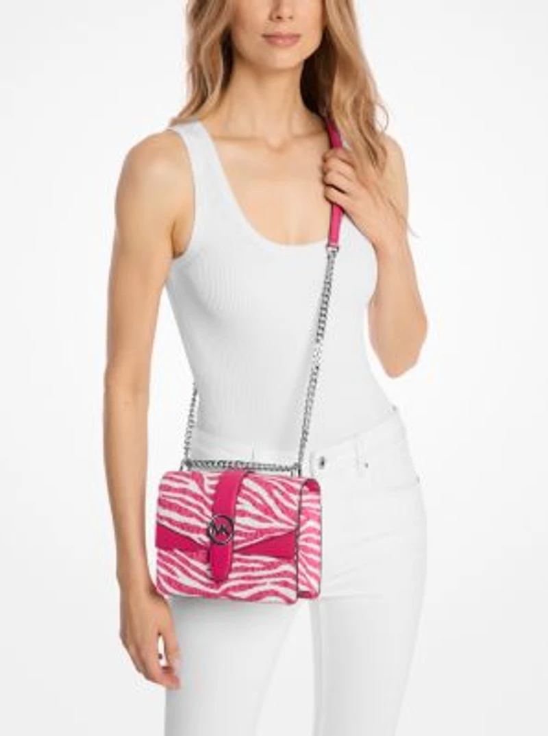Greenwich Small Animal Print Logo Crossbody Bag