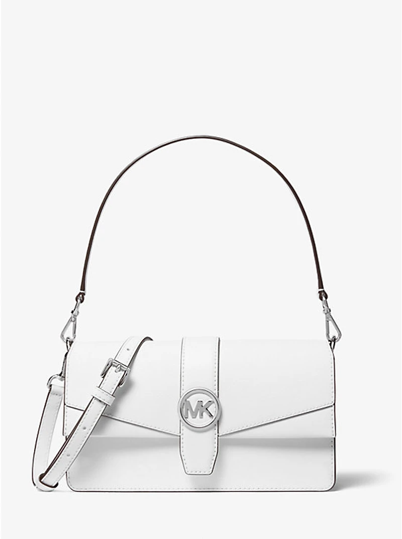 Greenwich Medium Saffiano Leather Convertible Shoulder Bag
