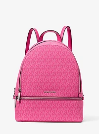 Rhea Medium Signature Logo Backpack