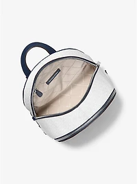 Rhea Medium Color-Block Signature Logo Backpack