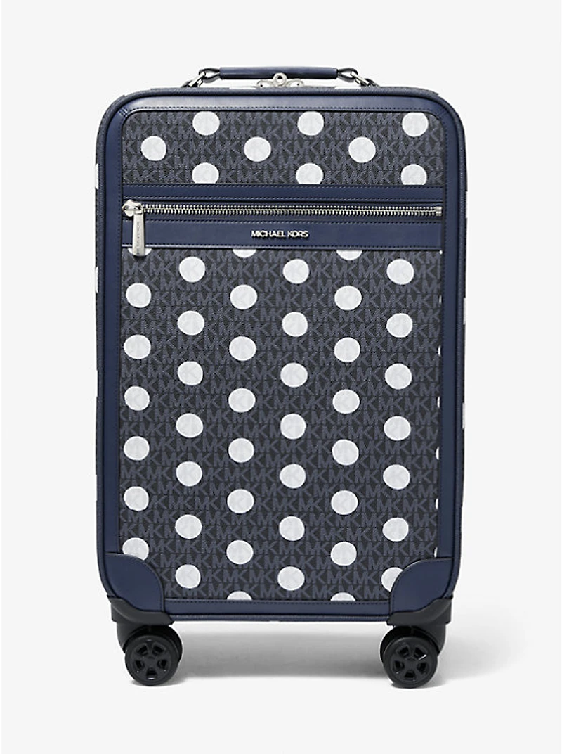 Small Polka Dot Signature Logo Suitcase