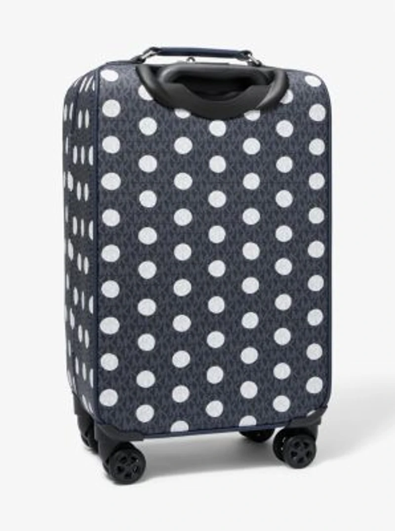Small Polka Dot Signature Logo Suitcase