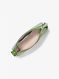 Jet Set Leather Medium Animal Print Logo Crossbody Bag with Case for Apple Airpods Pro®