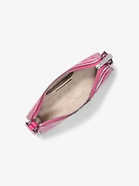 Jet Set Leather Medium Animal Print Logo Crossbody Bag with Case for Apple Airpods Pro®