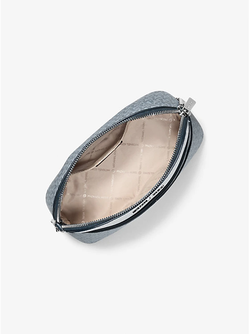 Jet Set Travel Color-Block Signature Logo Crossbody Bag
