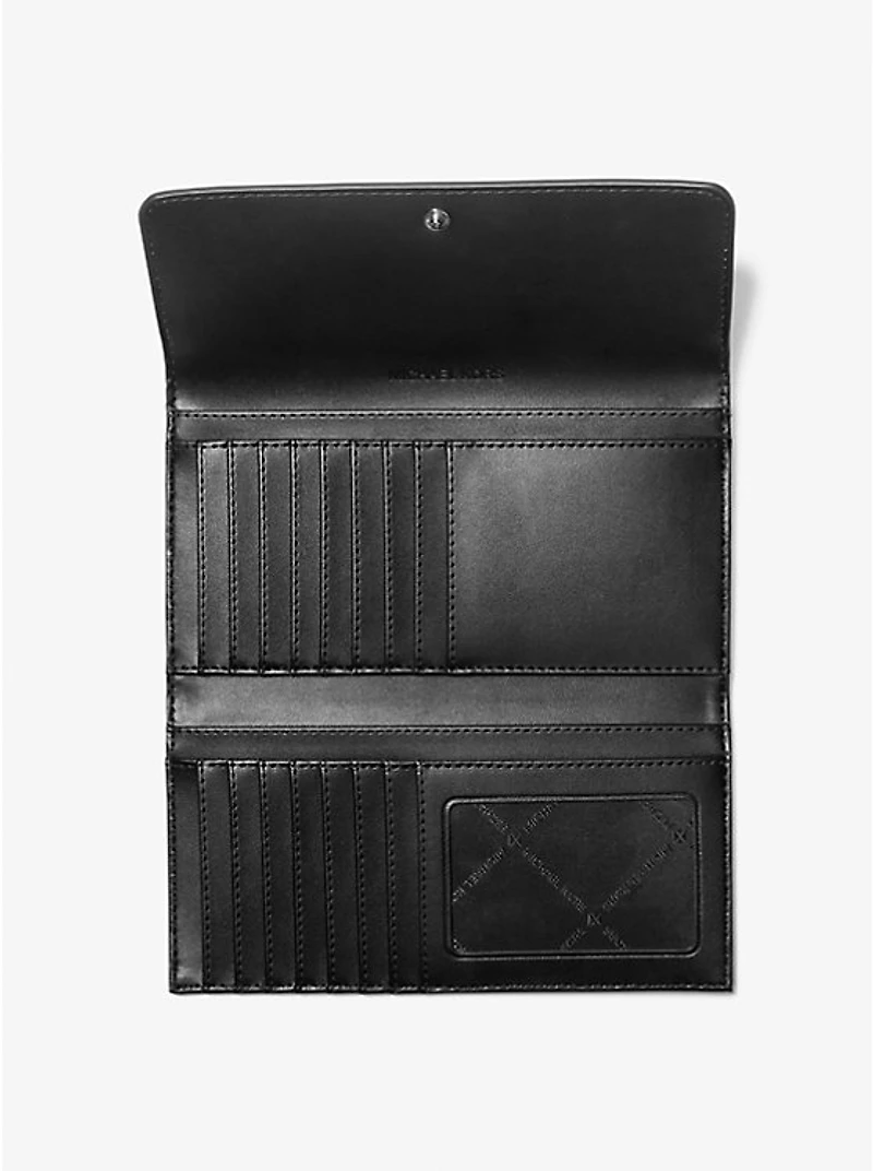 Jet Set Travel Signature Logo Tri-Fold Wallet