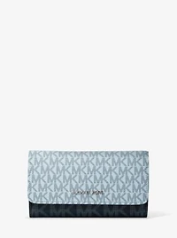 Jet Set Travel Signature Logo Tri-Fold Wallet