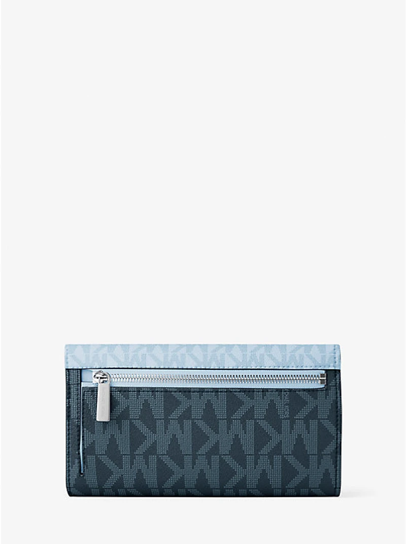 Jet Set Travel Signature Logo Tri-Fold Wallet