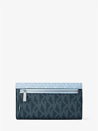 Jet Set Travel Signature Logo Tri-Fold Wallet