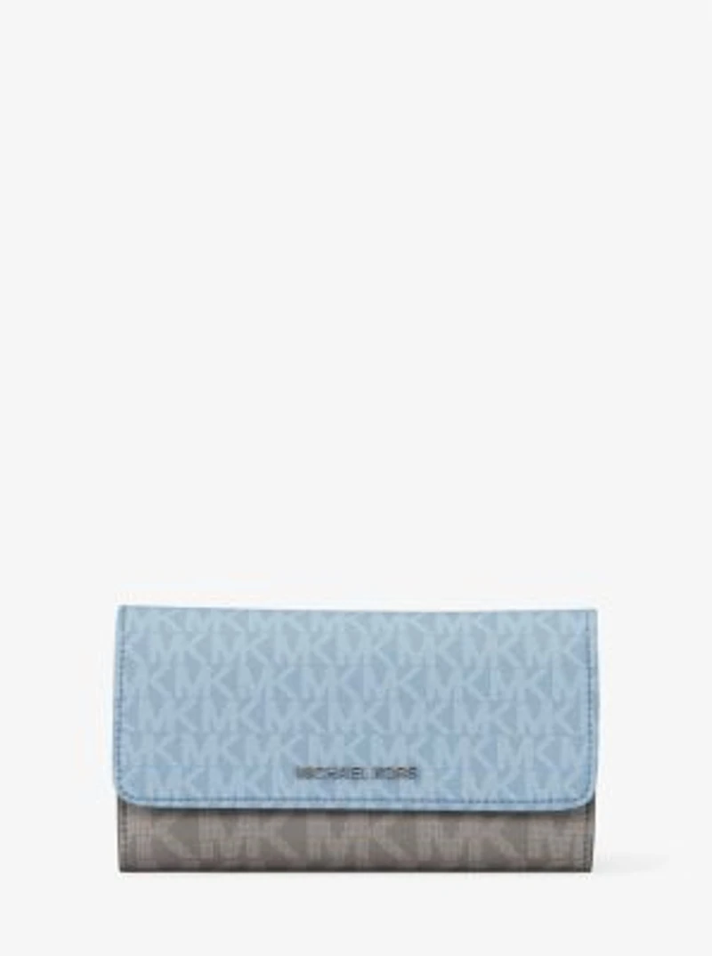 Jet Set Travel Signature Logo Tri-Fold Wallet