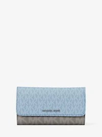 Jet Set Travel Signature Logo Tri-Fold Wallet