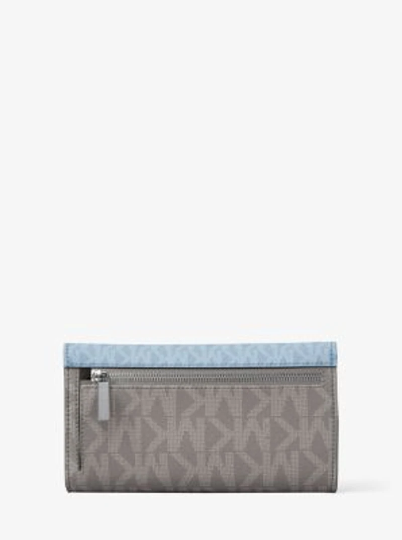 Jet Set Travel Signature Logo Tri-Fold Wallet