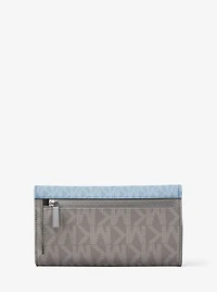 Jet Set Travel Signature Logo Tri-Fold Wallet