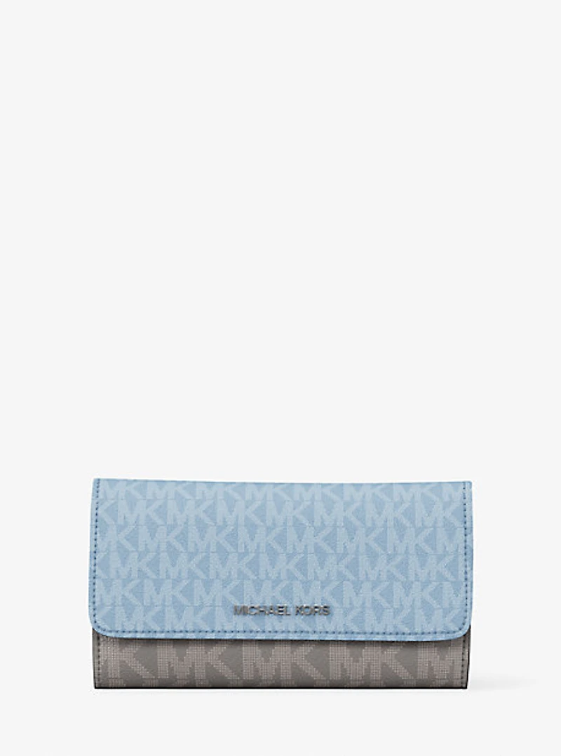 Jet Set Travel Signature Logo Tri-Fold Wallet