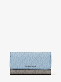Jet Set Travel Signature Logo Tri-Fold Wallet