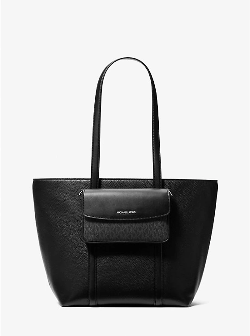 Jet Set Large 2-in-1 Pebbled Leather Tote Bag