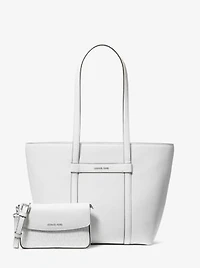 Jet Set Large 2-in-1 Pebbled Leather Tote Bag