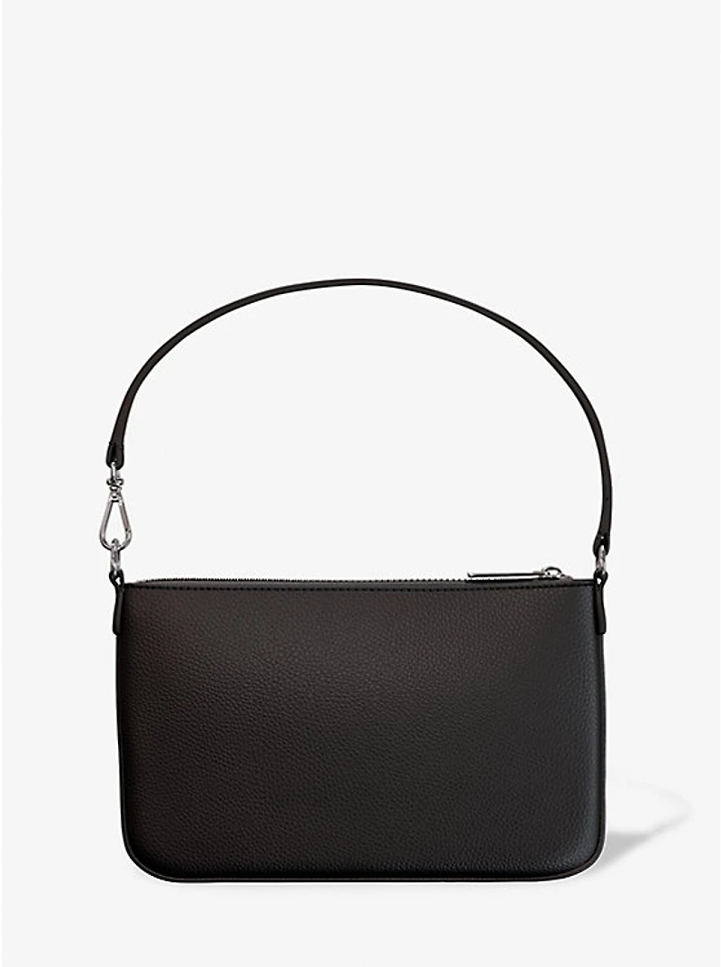 Jet Set Small Pebbled Leather Convertible Wristlet
