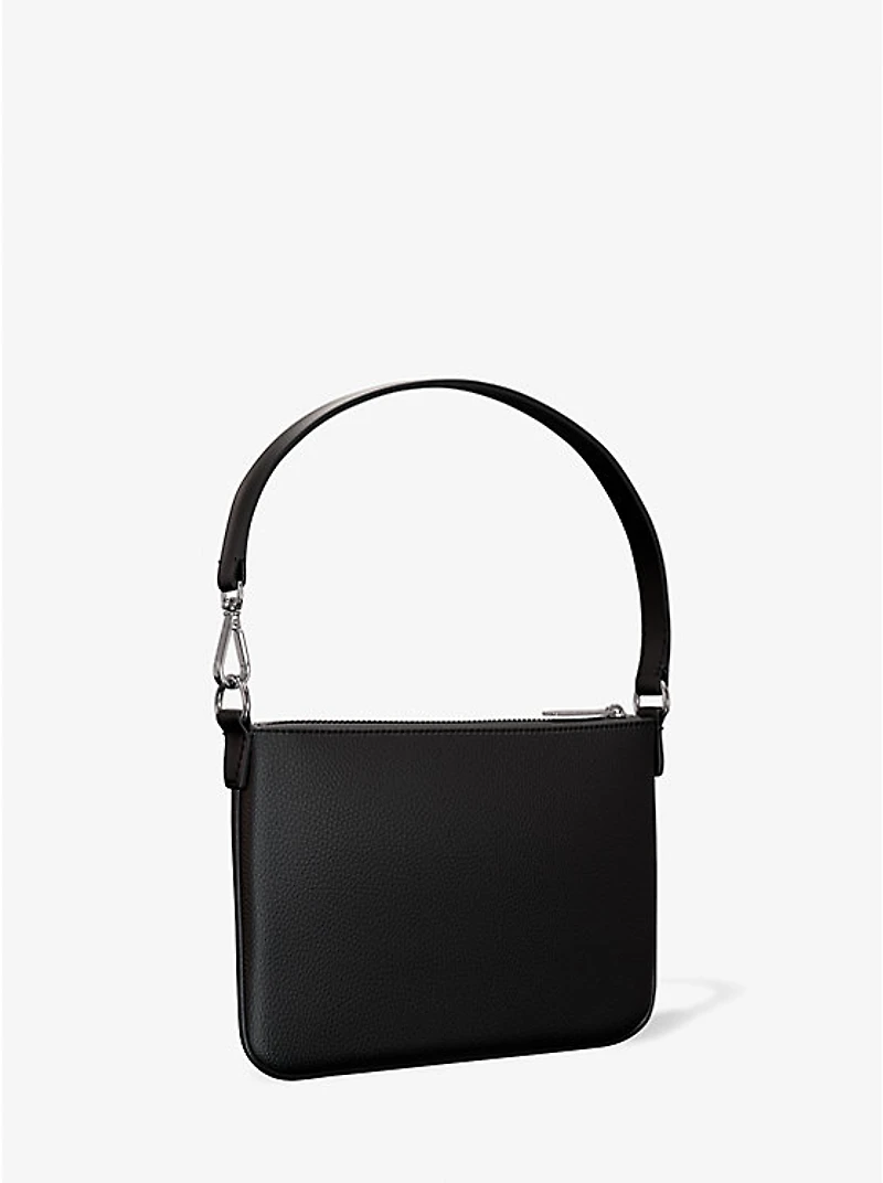 Jet Set Small Pebbled Leather Convertible Wristlet