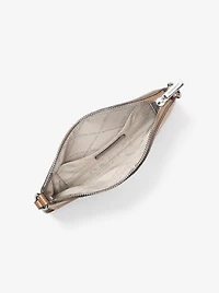 Jet Set Small Pebbled Leather Convertible Wristlet