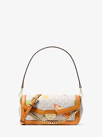 Soho Small Printed Signature Logo Convertible Crossbody Bag