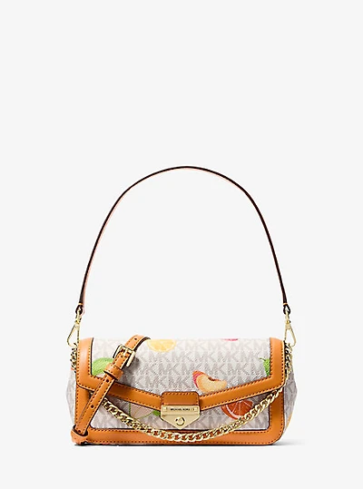 Soho Small Printed Signature Logo Convertible Crossbody Bag