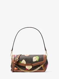 Soho Small Printed Signature Logo Convertible Crossbody Bag