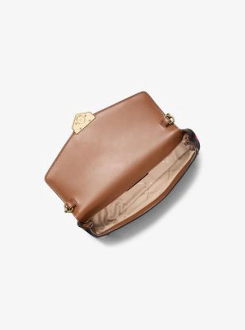 Soho Small Printed Signature Logo Convertible Crossbody Bag