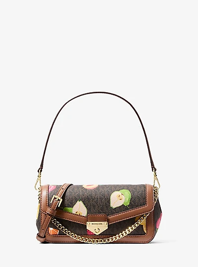 Soho Small Printed Signature Logo Convertible Crossbody Bag