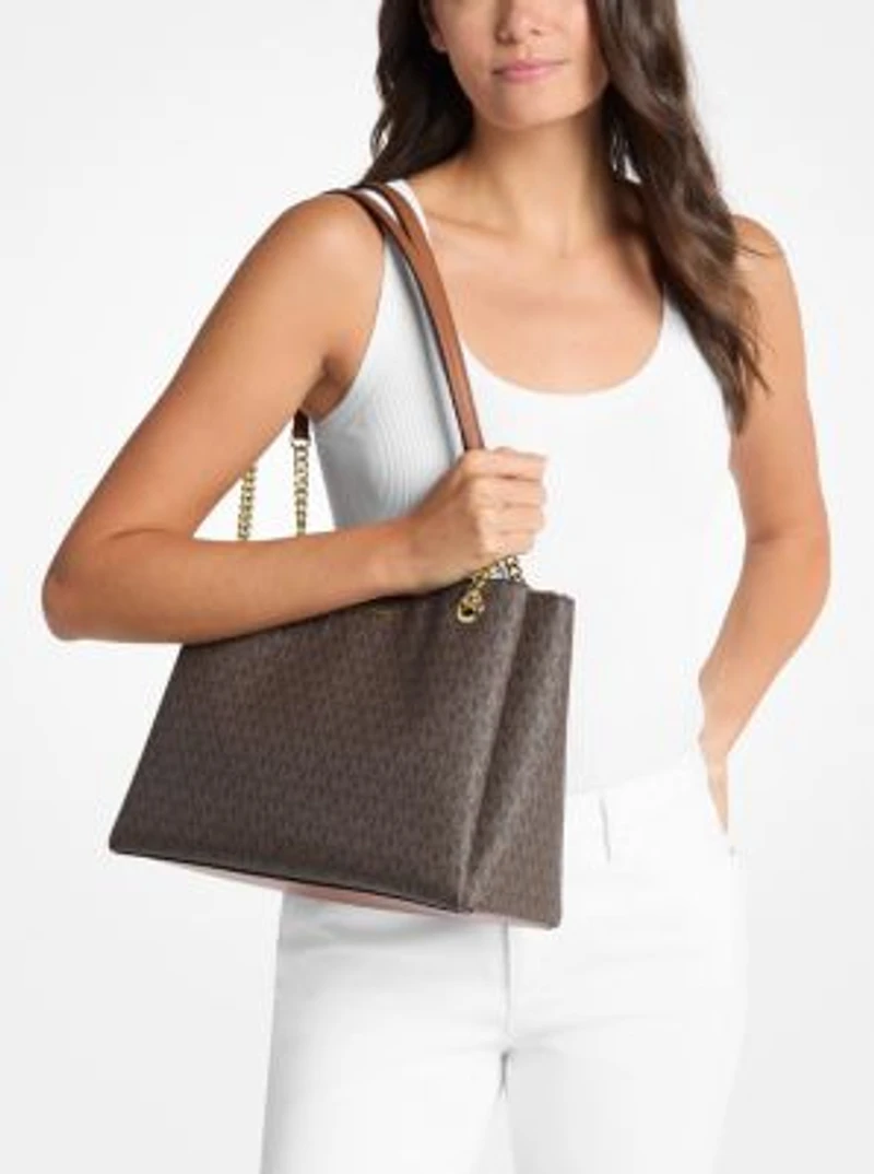 Soho Medium Signature Logo Tote Bag