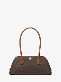 Petra Medium Signature Logo Shoulder Bag