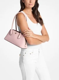 Petra Medium Signature Logo Shoulder Bag
