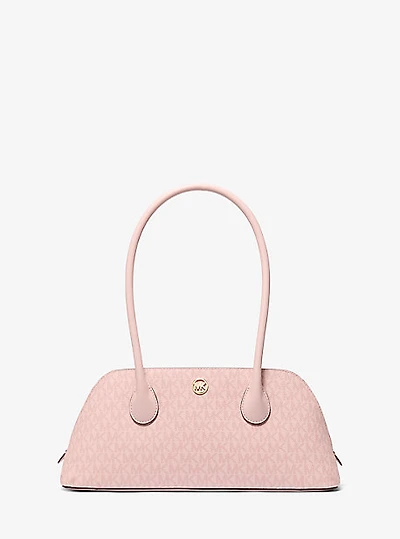 Petra Medium Signature Logo Shoulder Bag