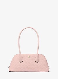 Petra Medium Signature Logo Shoulder Bag