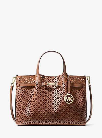 Carson Medium Floral Laser Cut Satchel