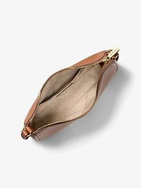 Nayla Medium Pebbled Leather Messenger Bag