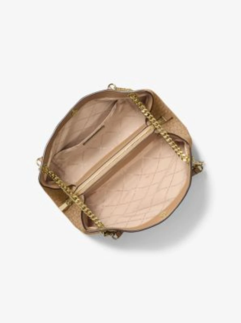 Christina Medium Signature Logo Messenger Bag